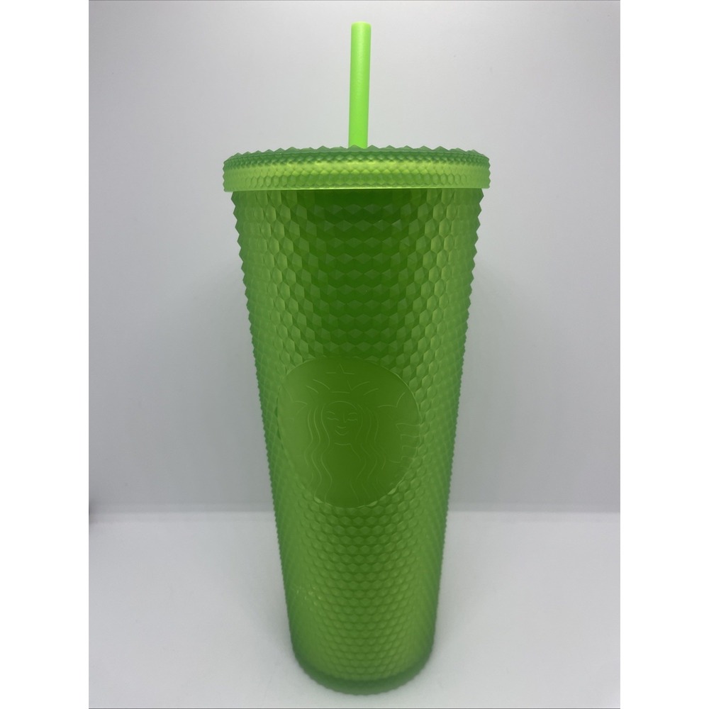 Disney Parks Starbucks Green Studded Geometric Tumbler‎ Venti 24 oz Cup